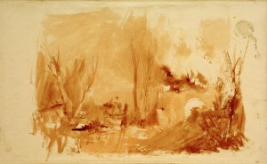 William Turner „Bewaldete Landschaft“ 23 x 38 cm