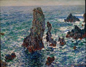 Claude Monet „Felspyramiden von Port-Coton bei rauher See“ 81 x 65 cm
