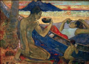 Paul Gauguin „Der Einbaum (Te Vaa)“  132 x 96 cm