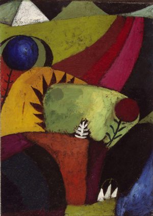 Paul Klee „Drei weisse Glockenblumen“ 19 x 27 cm