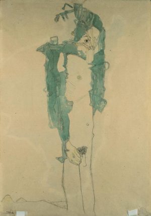 Egon Schiele „Schlafender Knabe“ 31 x 45 cm