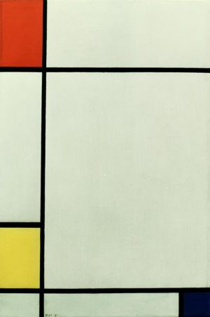 Piet Mondrian „Komposition mit Rot Gelb und Blau“ 40 x 60 cm