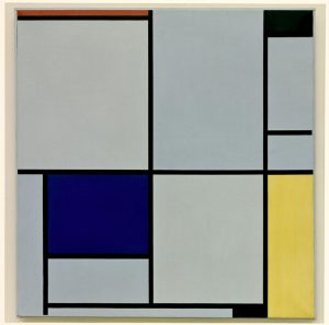Piet Mondrian „Komposition mit Rot Schwarz Blau und Gelb“ 100 x 103 cm