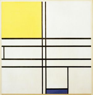 Piet Mondrian „Komposition in Blau und Gelb“ 69 x 72 cm