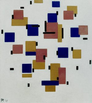 Piet Mondrian „Komposition in Farbe“ 48 x 50 cm