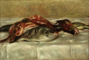 Auguste Renoir „Stillleben mit Fischen“ 56 x 38 cm
