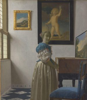 Jan Vermeer „Stehende Virginalspielerin“ 45 x 52 cm