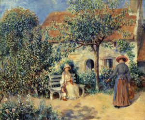 Auguste Renoir „Scene du jardin (Garten in der Bretagne)“ 56 x 54 cm