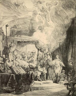 Rembrandt “Der Tod der Maria“ 31.5 x 40.9 cm