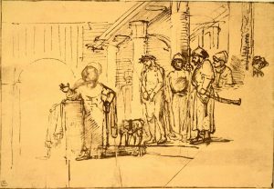 Rembrandt “Christus dem Volke vorgestellt“ 24.8 x 16.5 cm