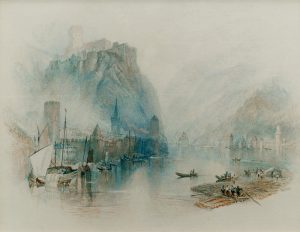 William Turner „Burgen am Rhein“ 17 x 21 cm