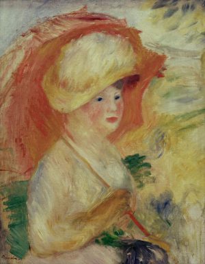 Auguste Renoir „Frau mit Sonnenschirm“ 57 x 72 cm