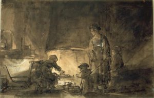 Rembrandt “Die Küche“ 29.8 x 19.5 cm
