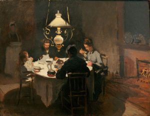 Claude Monet „Das Abendessen“ 65 x 50 cm