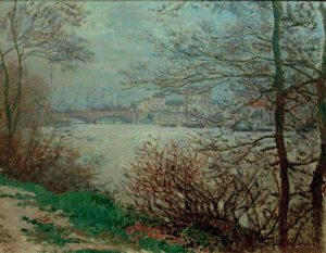 Claude Monet „Das  Seine-Ufer bei der Insel Grande-Jatte“ 65 x 50 cm