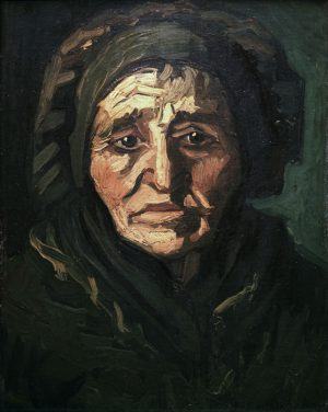 Vincent van Gogh “Baeuerin: Alte Frau mit dunkler Haube”, 37,5 x 28 cm