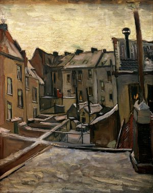 Vincent van Gogh “Hinterhoefe in Antwerpen” 44 x 33,5 cm