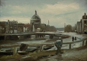 Vincent van Gogh “De Singel in Amsterdam” 19 x 25,5 cm