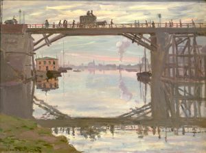 Claude Monet „Die Holzbrücke“ 73 x 54 cm