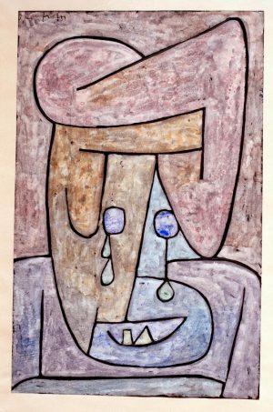 Paul Klee „Weinende Frau“ 21 x 33 cm