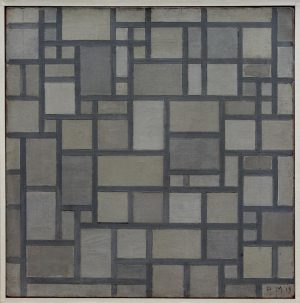 Piet Mondrian „Komposition mit Gitterwerk“ 49 x 49 cm