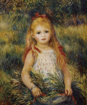 Auguste Renoir „Mädchen im Garten“ 54 x 65 cm