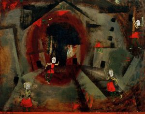 Paul Klee „Tanzspiel der Rotröcke“ 44 x 35 cm