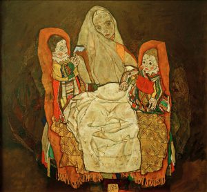 Egon Schiele „Mutter und zwei Kinder 3“ 159 x 150 cm