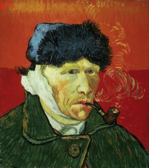 Vincent van Gogh “Selbstbildnis mit Pelzmuetze 51 x 45 cm