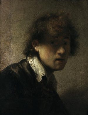Rembrandt “Jugendliches Rembrand Selbstbildnis“ 12.7 x 15.5 cm