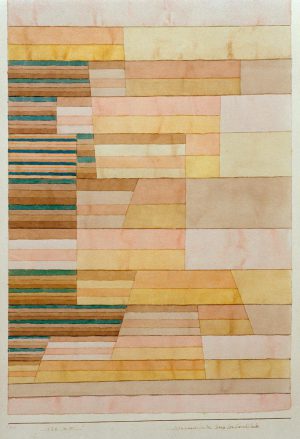 Paul Klee „Monument an der Grenze des Fruchtlandes“ 31 x 46 cm