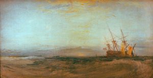 William Turner „Ein auf Grund gelaufenes Schiff“ 70 x 136 cm