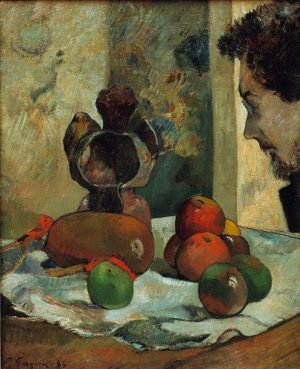 Paul Gauguin „Stillleben mit dem Provil von Laval“  38 x 46 cm