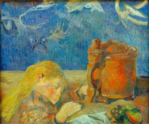 Paul Gauguin „Porträt Clovis Gauguin (Schlafendes Kind)“  56 x 46 cm