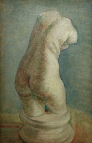 Vincent van Gogh “Gipstorso (weiblich) in Rueckenansicht”. 40,5 x 27 cm