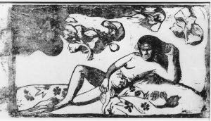 Paul Gauguin „Frauen mit Mangos“  30 x 17 cm