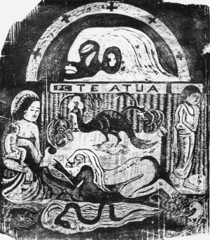 Paul Gauguin „Die Götter“  23 x 24 cm