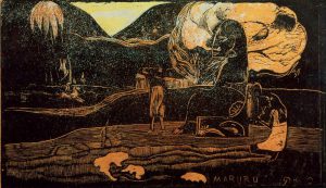 Paul Gauguin „Danksagung“  36 x 21 cm