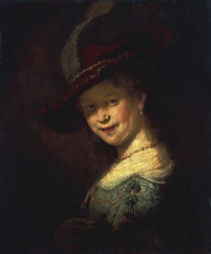 Rembrandt “Saskia van Uylenburgh als Mädchen“ 44.5 x 52.5 cm