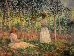 Claude Monet „Suzanne und Blanche Hoschede“ 130 x 97 cm