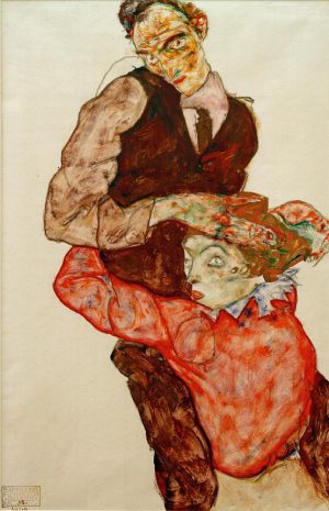 Egon Schiele „Liebespaar“ 31 x 47 cm