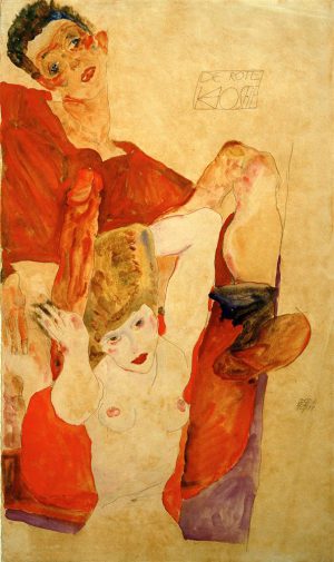 Egon Schiele „Die rote Hostie“ 28 x 48 cm