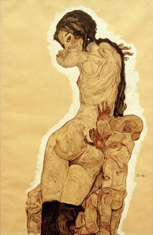 Egon Schiele „Mutter und Kind“ 37 x 56 cm