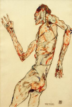 Egon Schiele „Der Tänzer“ 32 x 48 cm