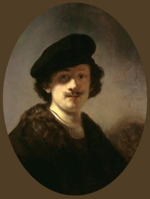 Rembrandt “Selbstporträt mit verschatteten Augen“ 55.2 x 70.8 cm