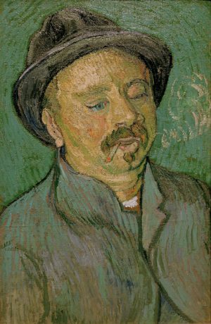 Vincent van Gogh “Bildnis eines einaeugigen Mannes” (Portraet eines Geisteskranken 56 x 36,5 cm