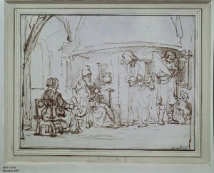 Rembrandt “Tobias fragt den Engel aus“ 22.3 x 17.2 cm