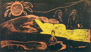 Paul Gauguin „Die grosse Nacht (Te Po)“  36 x 21 cm