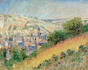 Claude Monet „Ansicht von Vetheuil sur Seine“ 80 x 62 cm