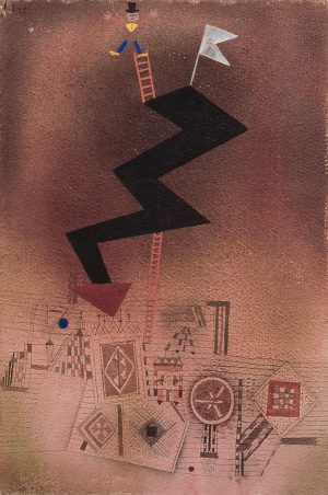 Paul Klee „Gebannter Blitz“ 30 x 44 cm